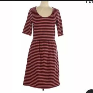 Old navy orange navy striped dress medium NWT